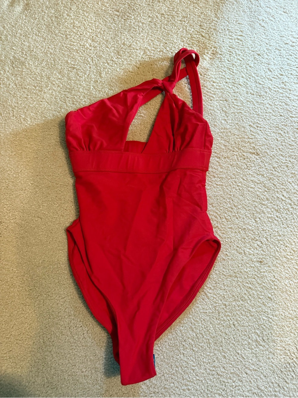TULAROSA Red One-Shoulder One-Piece Swimsuit Size XXS